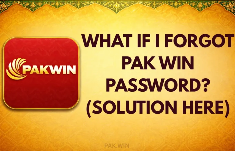 WHAT IF I FORGOT PAK WIN PASSWORD?